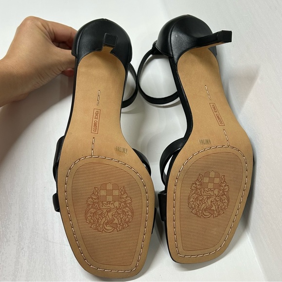 Vince Camuto Sarriss Black Strap Heel Size 6 - Picture 6 of 13